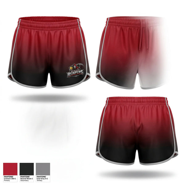 Womens Shorts, Oklahoma Reapers, Softball, Teamtime, Team time, sublimation, custom sports apparel, team uniforms, spirit wear, spiritwear, sports uniforms, custom shirts, team store, custom team store, fundraiser sports, apparel fundraiser