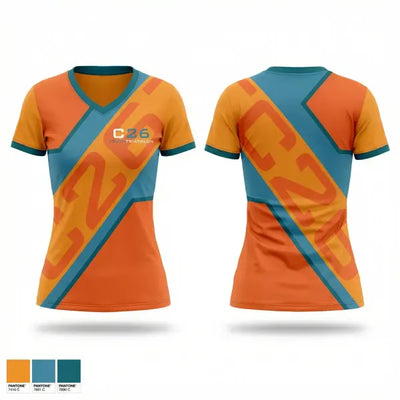 C26 Youth Triathlon 33073444 Women's Short Sleeve V-neck Shirt - 1