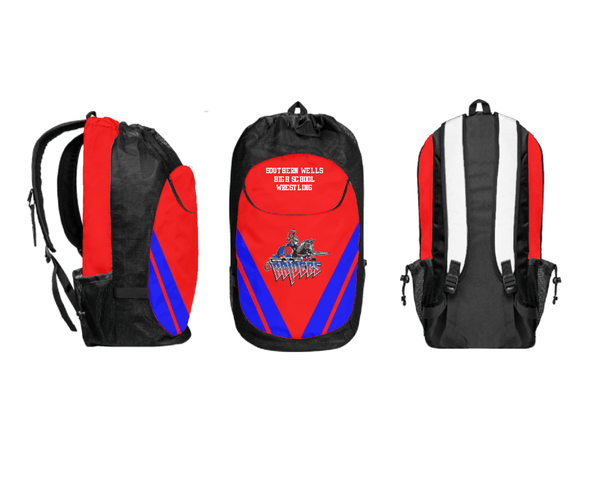 Gear Bag, Southern Wells High School Wrestling, Wrestling, Teamtime, Team time, sublimation, custom sports apparel, team uniforms, spirit wear, spiritwear, sports uniforms, custom shirts, team store, custom team store, fundraiser sports, apparel fundraiser