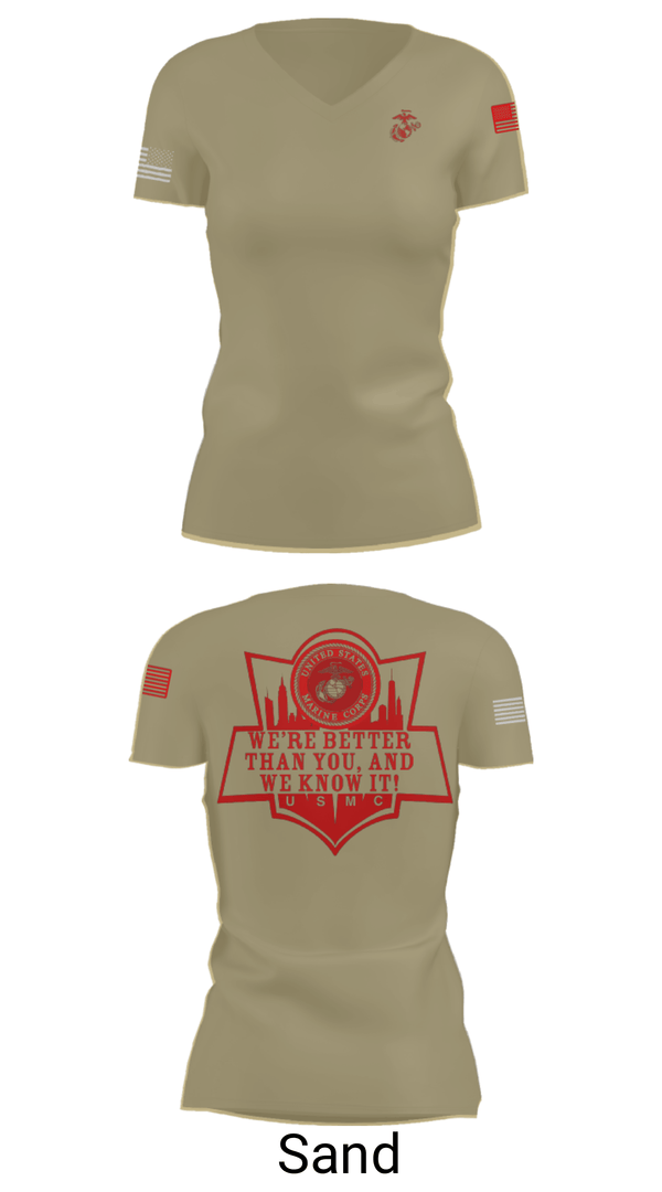 Women's Short Sleeve Vneck Shirt, RSS EMPIRE STATE, Marines, Teamtime, Team time, sublimation, custom sports apparel, team uniforms, spirit wear, spiritwear, sports uniforms, custom shirts, team store, custom team store, fundraiser sports, apparel fundraiser