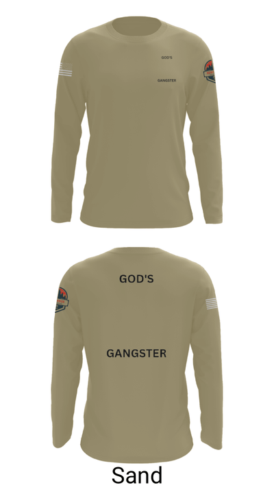 GOD'S GANGSTER 5799202 Long Sleeve Performance Shirt - 43