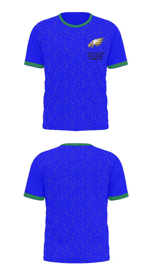 Short Sleeve Performance Shirt, West Babylon High School Gymnastics, Spirit Store, Teamtime, Team time, sublimation, custom sports apparel, team uniforms, spirit wear, spiritwear, sports uniforms, custom shirts, team store, custom team store, fundraiser sports, apparel fundraiser