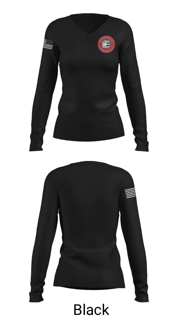 Women's Long Sleeve Vneck Shirt, Thomasville High School Basketball, Women's Basketball, Teamtime, Team time, sublimation, custom sports apparel, team uniforms, spirit wear, spiritwear, sports uniforms, custom shirts, team store, custom team store, fundraiser sports, apparel fundraiser