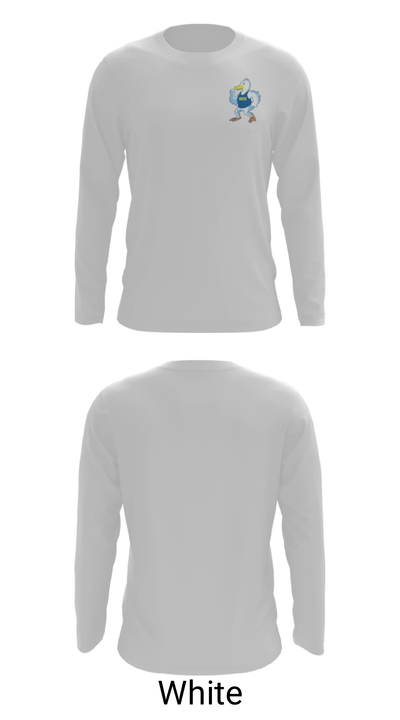 Schenectady County Community College Bowling 23645505 Long Sleeve Performance Shirt - 4