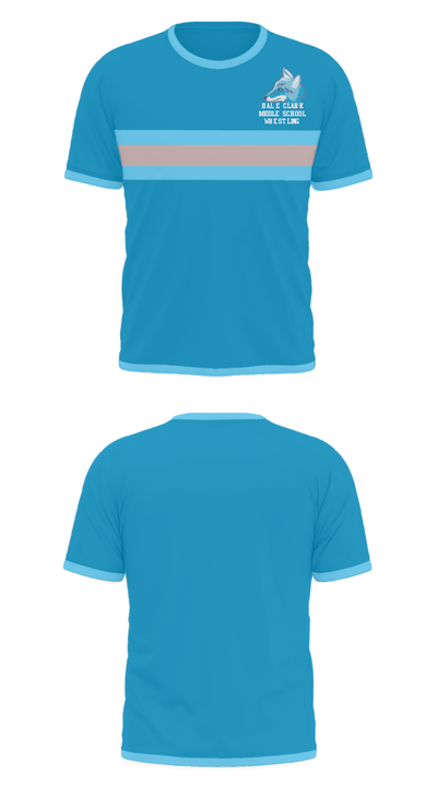 Hal E Clark Middle School Wrestling 13055372 Short Sleeve Performance Shirt - 22
