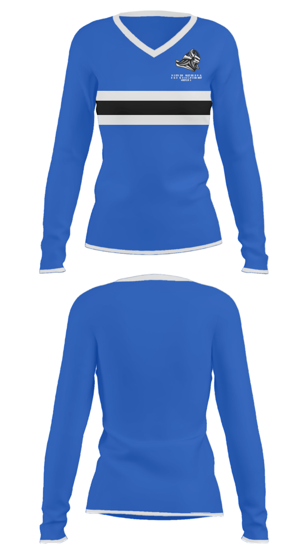 Women's Long Sleeve Vneck Shirt, Northern Valley Regional High School at Demarest Wrestling, Wrestling, Teamtime, Team time, sublimation, custom sports apparel, team uniforms, spirit wear, spiritwear, sports uniforms, custom shirts, team store, custom team store, fundraiser sports, apparel fundraiser