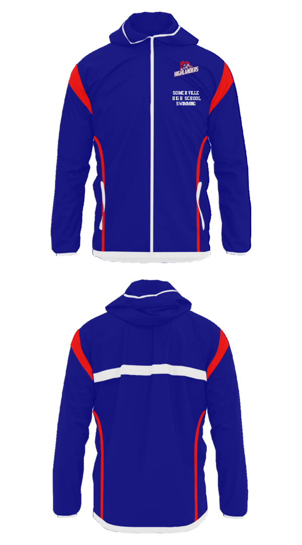 Windbreaker, Somerville High School Swimming, Swimming, Teamtime, Team time, sublimation, custom sports apparel, team uniforms, spirit wear, spiritwear, sports uniforms, custom shirts, team store, custom team store, fundraiser sports, apparel fundraiser