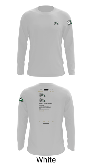 Long Sleeve Performance Shirt, PAUL’S ALL ELECTRIC LAWN & LANDSCAPING, , Teamtime, Team time, sublimation, custom sports apparel, team uniforms, spirit wear, spiritwear, sports uniforms, custom shirts, team store, custom team store, fundraiser sports, apparel fundraiser