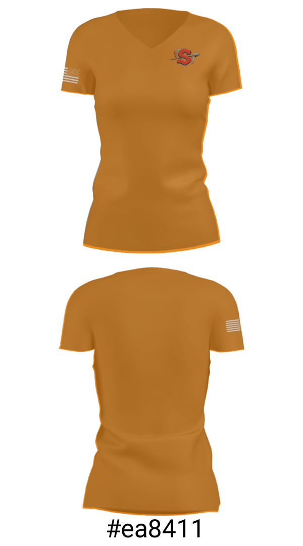 Women's Short Sleeve Vneck Shirt, Sandwich High School, Spirit Store, Teamtime, Team time, sublimation, custom sports apparel, team uniforms, spirit wear, spiritwear, sports uniforms, custom shirts, team store, custom team store, fundraiser sports, apparel fundraiser