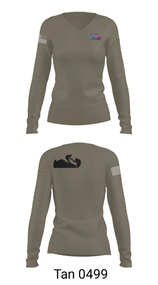Women's Long Sleeve Vneck Shirt, , Marines, Teamtime, Team time, sublimation, custom sports apparel, team uniforms, spirit wear, spiritwear, sports uniforms, custom shirts, team store, custom team store, fundraiser sports, apparel fundraiser