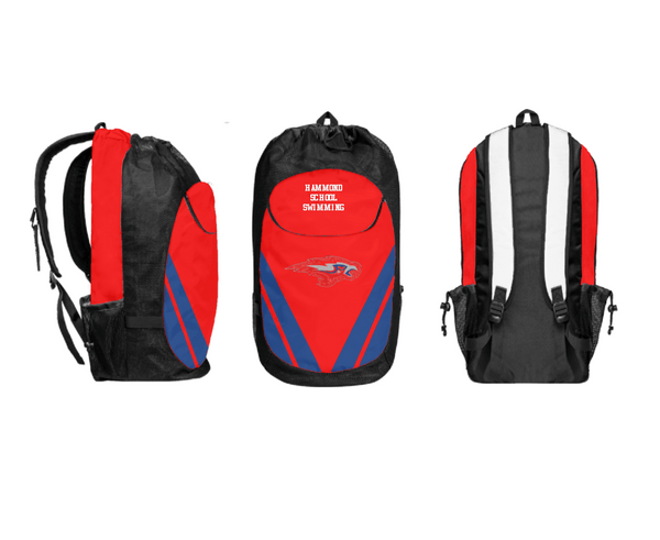Gear Bag, Hammond School Swimming, Swimming, Teamtime, Team time, sublimation, custom sports apparel, team uniforms, spirit wear, spiritwear, sports uniforms, custom shirts, team store, custom team store, fundraiser sports, apparel fundraiser
