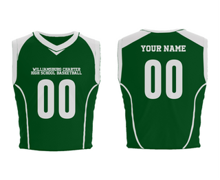 Mens Basketball Jersey, Williamsburg Charter High School Basketball, Women's Basketball, Teamtime, Team time, sublimation, custom sports apparel, team uniforms, spirit wear, spiritwear, sports uniforms, custom shirts, team store, custom team store, fundraiser sports, apparel fundraiser