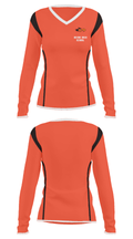 Keene High School 42902569 Women's Long Sleeve V-neck Shirt - 33