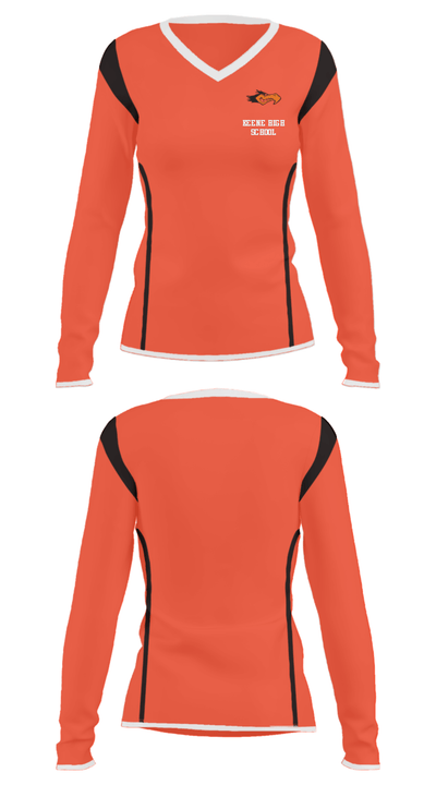 Keene High School 42902569 Women's Long Sleeve V-neck Shirt - 33