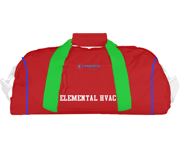 Duffle Bag, Elemental HVAC, , Teamtime, Team time, sublimation, custom sports apparel, team uniforms, spirit wear, spiritwear, sports uniforms, custom shirts, team store, custom team store, fundraiser sports, apparel fundraiser