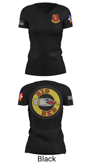 Women's Short Sleeve Vneck Shirt, 1-145 FA, National Guard, Teamtime, Team time, sublimation, custom sports apparel, team uniforms, spirit wear, spiritwear, sports uniforms, custom shirts, team store, custom team store, fundraiser sports, apparel fundraiser