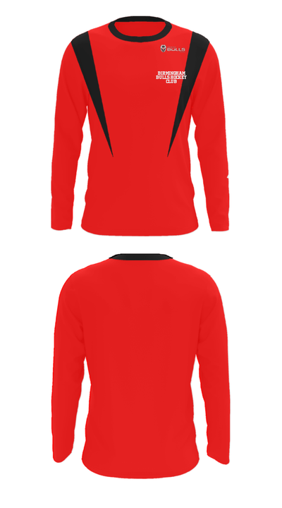 Birmingham Bulls-Hockey Club 67466756 Long Sleeve Performance Shirt - 29