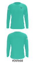 NJ Squash Club 16396700 Long Sleeve Performance Shirt - 18