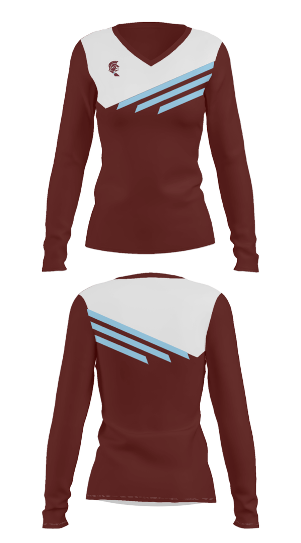 Women's Long Sleeve Vneck Shirt, Saint Joseph-Ogden High School Wrestling, Wrestling, Teamtime, Team time, sublimation, custom sports apparel, team uniforms, spirit wear, spiritwear, sports uniforms, custom shirts, team store, custom team store, fundraiser sports, apparel fundraiser