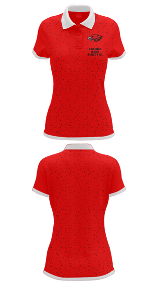 Women's Short Sleeve Performance Polo, Rusk High School Basketball, Women's Basketball, Teamtime, Team time, sublimation, custom sports apparel, team uniforms, spirit wear, spiritwear, sports uniforms, custom shirts, team store, custom team store, fundraiser sports, apparel fundraiser