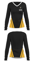 Sycamore wrestling team 53220938 Women's Long Sleeve V-neck Shirt - 24