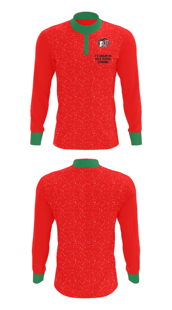 Quarter Zip Jacket, Franklinton High School Swimming, Swimming, Teamtime, Team time, sublimation, custom sports apparel, team uniforms, spirit wear, spiritwear, sports uniforms, custom shirts, team store, custom team store, fundraiser sports, apparel fundraiser
