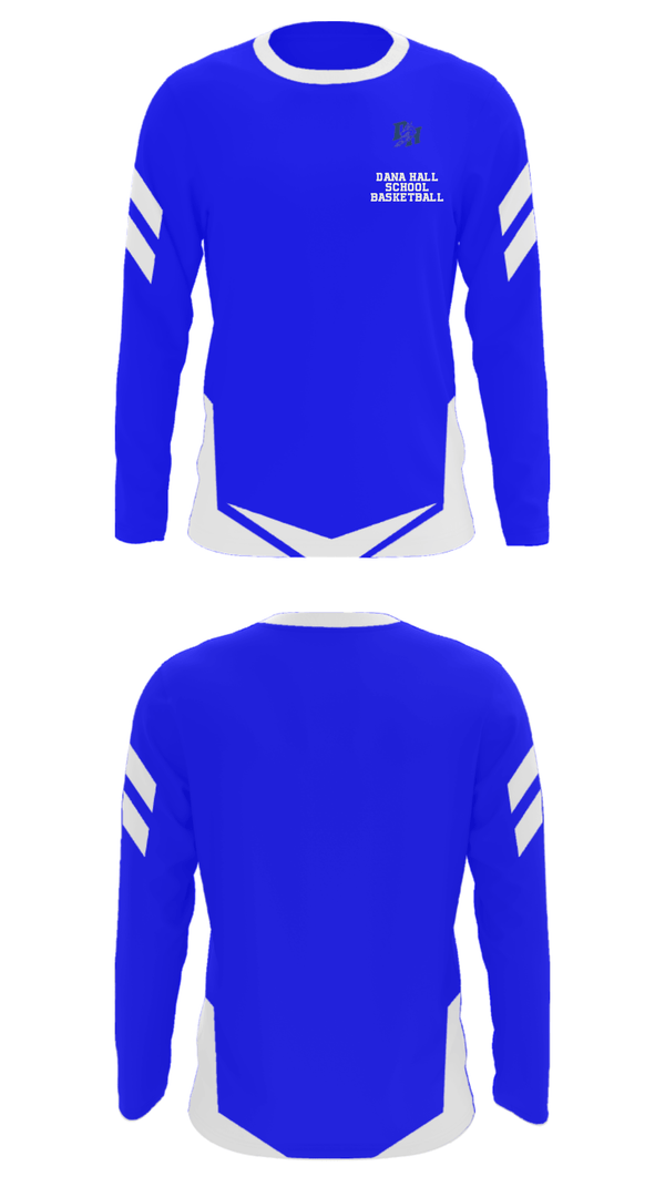 Long Sleeve Performance Shirt, Dana Hall School Basketball, Women's Basketball, Teamtime, Team time, sublimation, custom sports apparel, team uniforms, spirit wear, spiritwear, sports uniforms, custom shirts, team store, custom team store, fundraiser sports, apparel fundraiser