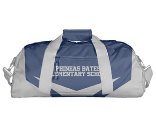 Duffle Bag, Phineas Bates Elementary School, Spirit Store, Teamtime, Team time, sublimation, custom sports apparel, team uniforms, spirit wear, spiritwear, sports uniforms, custom shirts, team store, custom team store, fundraiser sports, apparel fundraiser