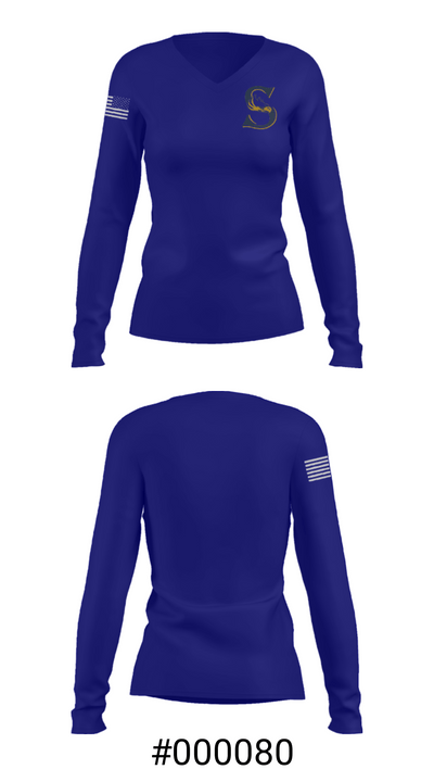 St Dominic Savio Catholic High School Basketball 32746943 Women's Long Sleeve V-neck Shirt - 20