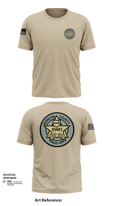 HCPA Swat 1437477 Short Sleeve Performance Shirt - 103