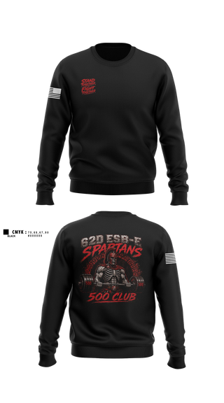 Crew Neck Sweatshirt, 62D Bravo, Army, Teamtime, Team time, sublimation, custom sports apparel, team uniforms, spirit wear, spiritwear, sports uniforms, custom shirts, team store, custom team store, fundraiser sports, apparel fundraiser