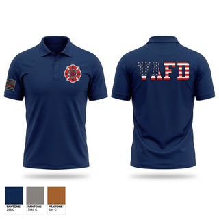 Short Sleeve Performance Polo, Veterans Affairs, Fire Department, Teamtime, Team time, sublimation, custom sports apparel, team uniforms, spirit wear, spiritwear, sports uniforms, custom shirts, team store, custom team store, fundraiser sports, apparel fundraiser