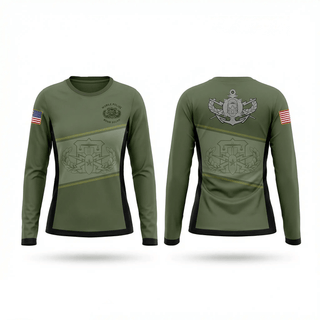 Womens Long Sleeve Vneck Shirt, Mobile Police EOD Unit, Police, Teamtime, Team time, sublimation, custom sports apparel, team uniforms, spirit wear, spiritwear, sports uniforms, custom shirts, team store, custom team store, fundraiser sports, apparel fundraiser