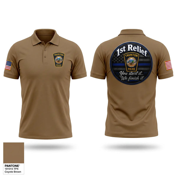 Short Sleeve Performance Polo, 1st Relief, Police, Teamtime, Team time, sublimation, custom sports apparel, team uniforms, spirit wear, spiritwear, sports uniforms, custom shirts, team store, custom team store, fundraiser sports, apparel fundraiser