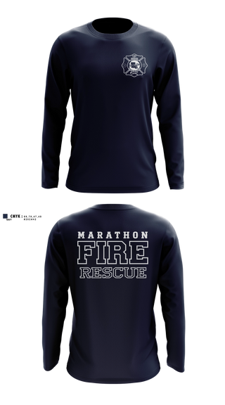 Long Sleeve Performance Shirt, Marathon Fire Rescue, Fire Department, Teamtime, Team time, sublimation, custom sports apparel, team uniforms, spirit wear, spiritwear, sports uniforms, custom shirts, team store, custom team store, fundraiser sports, apparel fundraiser