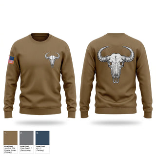 Crew Neck Sweatshirt, Buffalos, Army, Teamtime, Team time, sublimation, custom sports apparel, team uniforms, spirit wear, spiritwear, sports uniforms, custom shirts, team store, custom team store, fundraiser sports, apparel fundraiser