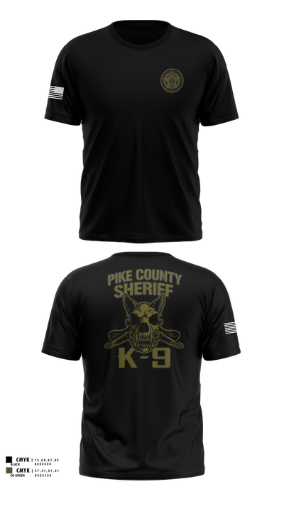 Pike County Sheriff’s Department 45157543 Old School Cotton Feel Shirt - 105