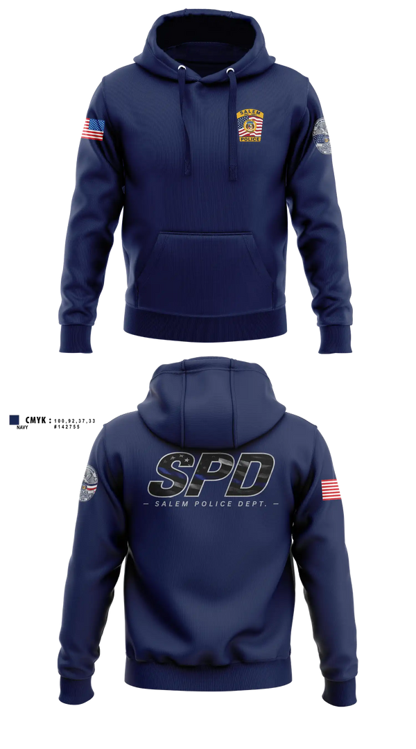 Hoodie, Salem Police Department, Police, Teamtime, Team time, sublimation, custom sports apparel, team uniforms, spirit wear, spiritwear, sports uniforms, custom shirts, team store, custom team store, fundraiser sports, apparel fundraiser