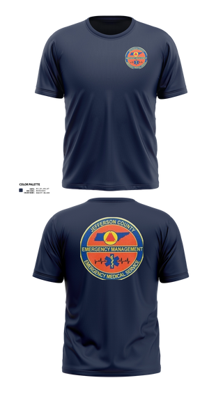 Old School Cotton Feel Shirt, JEFFERSON COUNTY EMS, EMS/EMT, Teamtime, Team time, sublimation, custom sports apparel, team uniforms, spirit wear, spiritwear, sports uniforms, custom shirts, team store, custom team store, fundraiser sports, apparel fundraiser