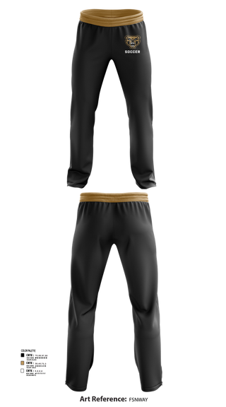 Sweatpants, Golden Grizzlies Soccer, Women's Soccer, Teamtime, Team time, sublimation, custom sports apparel, team uniforms, spirit wear, spiritwear, sports uniforms, custom shirts, team store, custom team store, fundraiser sports, apparel fundraiser