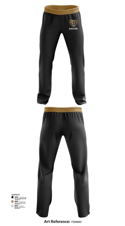 Golden Grizzlies Soccer 35825222 Sweatpants - 23