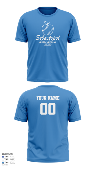 Short Sleeve Performance Shirt, Sebastopol Little League, Baseball, Teamtime, Team time, sublimation, custom sports apparel, team uniforms, spirit wear, spiritwear, sports uniforms, custom shirts, team store, custom team store, fundraiser sports, apparel fundraiser