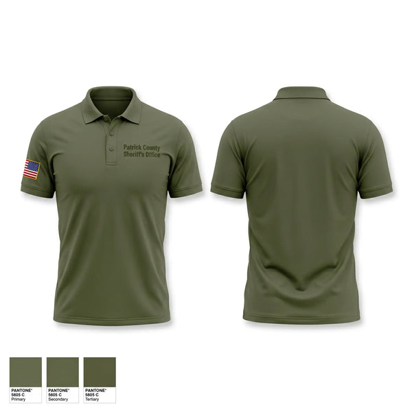 Short Sleeve Performance Polo, Patrick County Sheriff’s Office, Police, Teamtime, Team time, sublimation, custom sports apparel, team uniforms, spirit wear, spiritwear, sports uniforms, custom shirts, team store, custom team store, fundraiser sports, apparel fundraiser