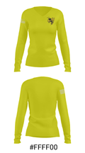 Haynes Academy For Advanced Studies Swimming 8741483 Women's Long Sleeve V-neck Shirt - 20