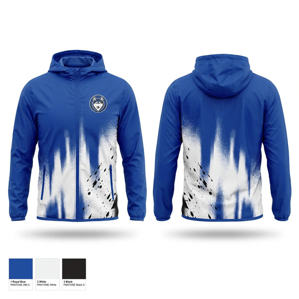 Windbreaker, Northwest Mississippi Wolves, Men's Basketball, Teamtime, Team time, sublimation, custom sports apparel, team uniforms, spirit wear, spiritwear, sports uniforms, custom shirts, team store, custom team store, fundraiser sports, apparel fundraiser