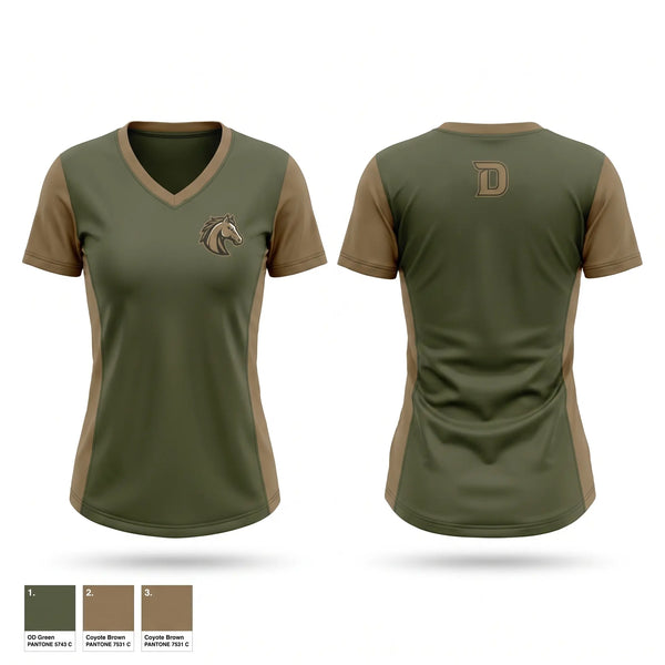 Womens Short Sleeve Vneck Shirt, Davenport raiders, , Teamtime, Team time, sublimation, custom sports apparel, team uniforms, spirit wear, spiritwear, sports uniforms, custom shirts, team store, custom team store, fundraiser sports, apparel fundraiser