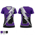 Stuart Cramer High School Track & Field 18343071 Women's Short Sleeve V-neck Shirt - 1
