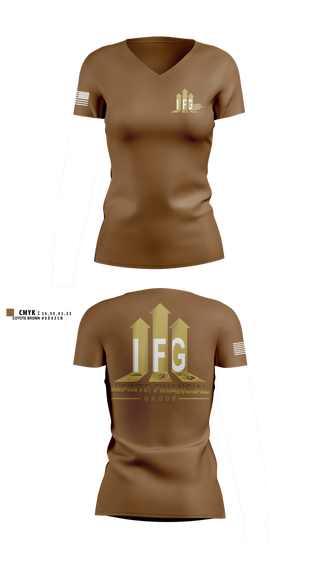 Womens Short Sleeve Vneck Shirt, Infinite Financial Group, , Teamtime, Team time, sublimation, custom sports apparel, team uniforms, spirit wear, spiritwear, sports uniforms, custom shirts, team store, custom team store, fundraiser sports, apparel fundraiser