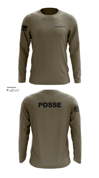 Long Sleeve Performance Shirt, Flathead County Sheriff's Office, Police, Teamtime, Team time, sublimation, custom sports apparel, team uniforms, spirit wear, spiritwear, sports uniforms, custom shirts, team store, custom team store, fundraiser sports, apparel fundraiser