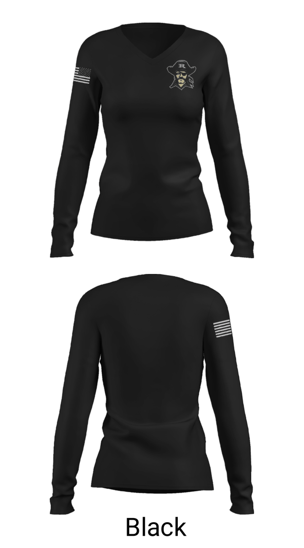 Women's Long Sleeve Vneck Shirt, Reynolds High School Wrestling, Wrestling, Teamtime, Team time, sublimation, custom sports apparel, team uniforms, spirit wear, spiritwear, sports uniforms, custom shirts, team store, custom team store, fundraiser sports, apparel fundraiser